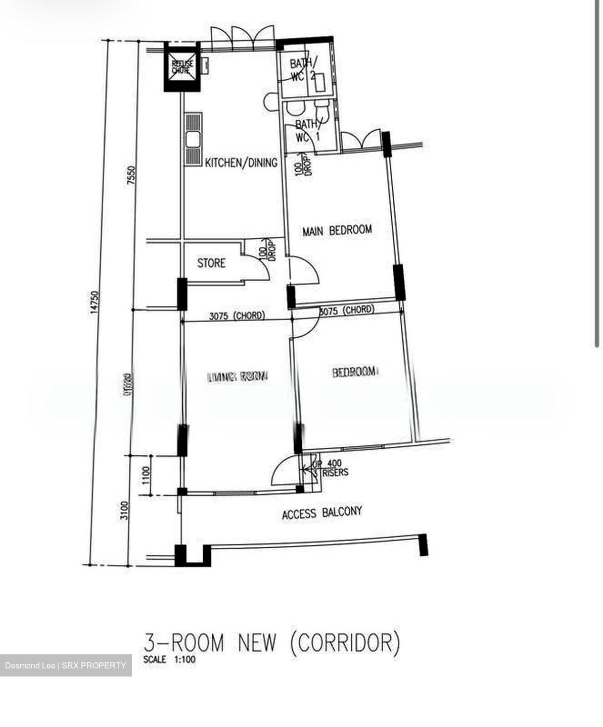Blk 616 Bedok Reservoir Road (Bedok), HDB 3 Rooms #616599541